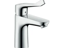 Einhebel-Waschtischmischer Focus 100 mit extra langem Griff ohne Ablaufgarnitur