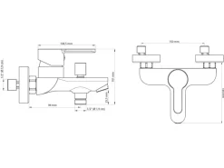Eisl DIZIANI Wannenfüllarmatur Weiß-Chrom