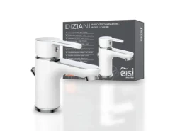 Eisl DIZIANI Waschtischarmatur Weiß-Chrom