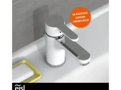 Eisl DIZIANI Waschtischarmatur Weiß-Chrom