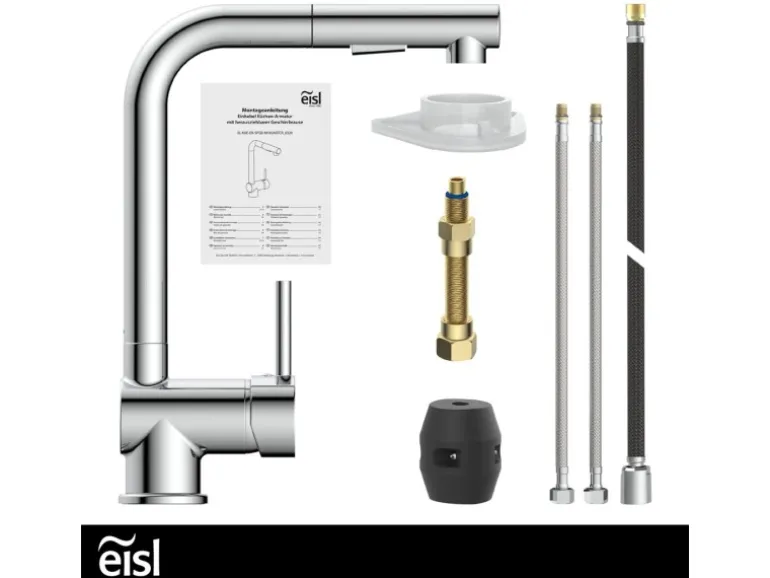 Eisl Spültischarmatur Cool mit herausziehbarer Geschirrbrause Chrom