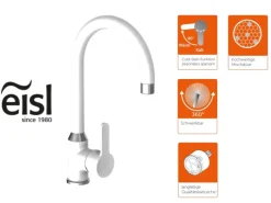 Eisl Spültischarmatur Diziani Weiß-Chrom