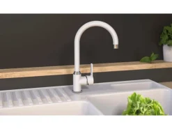 Eisl Spültischarmatur Diziani Weiß-Chrom