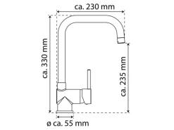 Eisl Spültischarmatur Futura Niederdruck Chrom