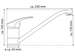 Eisl Spültischarmatur Granit Granit Schwarz