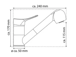 Eisl Spültischarmatur Verona Niederdruck Chrom