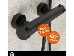Eisl Thermostat Duscharmatur Claudio Schwarz Matt