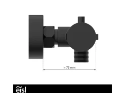 Eisl Thermostat Duscharmatur Claudio Schwarz Matt