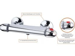 Eisl VITAL Thermostat Duscharmatur Chrom