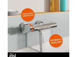 Eisl Wannenarmatur mit Schwallauslauf Carneo Chrom