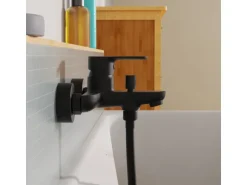 Eisl Wannenfüllarmatur Claudio Schwarz Matt