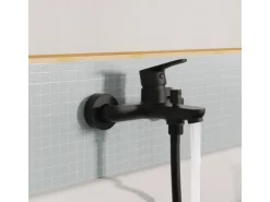 Eisl Wannenfüllarmatur Claudio Schwarz Matt