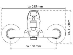 Eisl Wannenfüllarmatur Speed Weiß