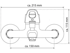 Eisl Wannenfüllarmatur Verona Chrom