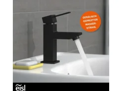 Eisl Waschtischarmatur Calvino Schwarz Matt