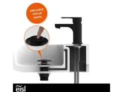 Eisl Waschtischarmatur Claudio Schwarz Matt