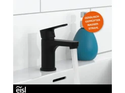 Eisl Waschtischarmatur Claudio Schwarz Matt