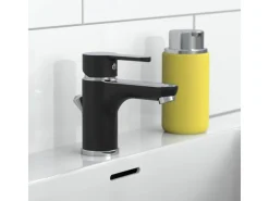 Eisl Waschtischarmatur Diziani Schwarz-Chrom