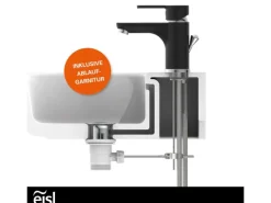 Eisl Waschtischarmatur Diziani Schwarz-Chrom