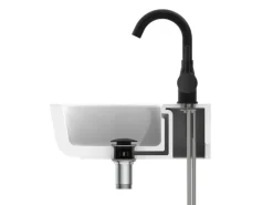 Eisl Waschtischarmatur Futura Schwarz Matt