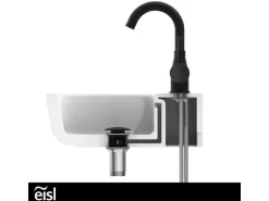 Eisl Waschtischarmatur Futura Schwarz Matt