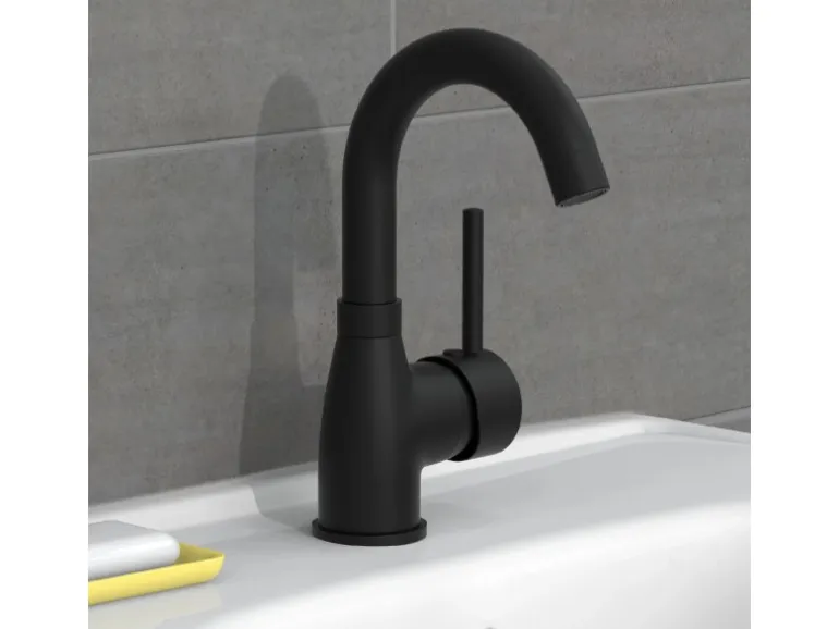 Eisl Waschtischarmatur Futura Schwarz Matt
