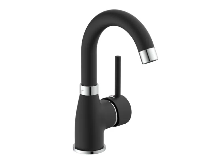 Eisl Waschtischarmatur Futura Schwarz-Chrom