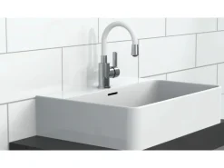 Eisl Waschtischarmatur mit Flexiblem Auslauf Flexo Chrom-Weiß