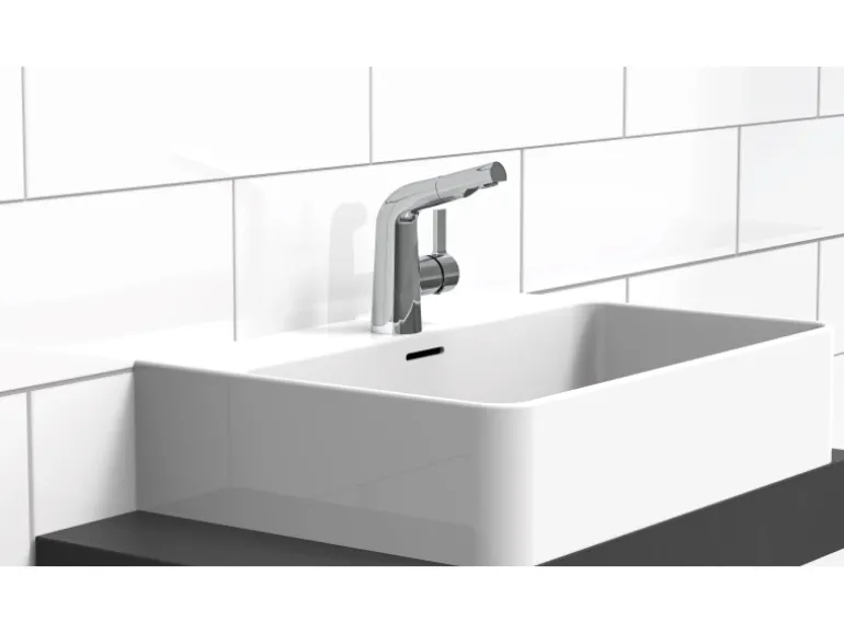 Eisl Waschtischarmatur mit Herausziehbarer Haarbrause Cool Chrom