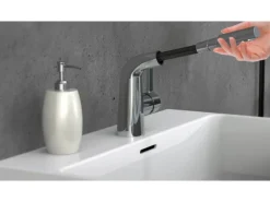 Eisl Waschtischarmatur mit Herausziehbarer Haarbrause Cool Chrom