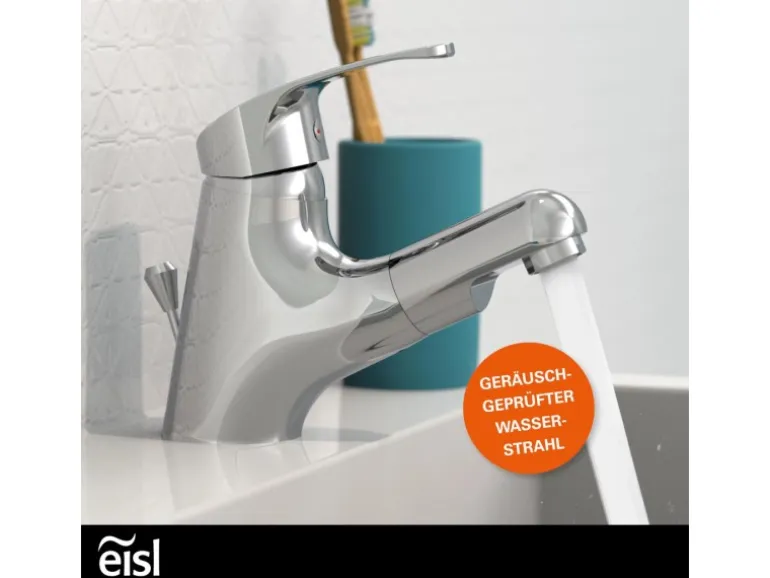 Eisl Waschtischarmatur Vico Chrom mit herausziehbarer Haarbrause