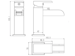 Eisl Waschtischarmatur Waterway Chrom