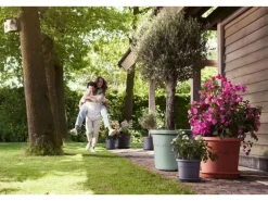 Elho Blumentopf Algarve Cilindro Ø 40 cm x 33 cm Grün