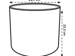 Elho Blumentopf B.For Soft Rund Ø 24,7 cm Weiß
