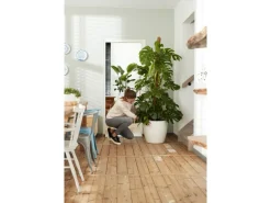 Elho Blumentopf Brussels Rund mit Rollen Ø 35 weiß