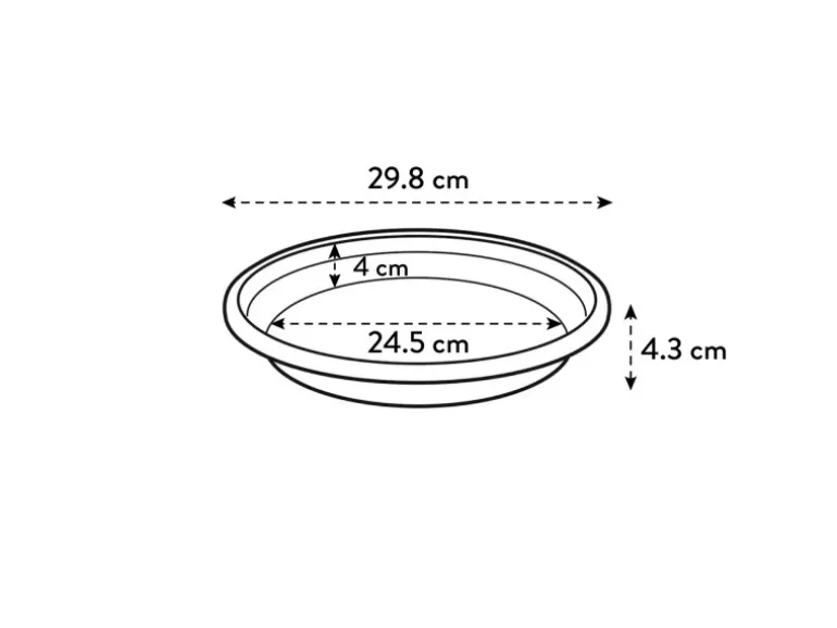 Elho Universal-Untersetzer Ø 30 cm x 5 cm Anthrazit