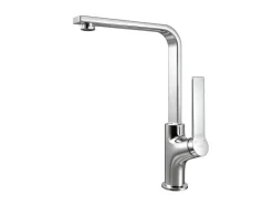 Emke Küchenarmatur Chrom im Ultradünnen Design 30x22x10 cm Küchenarmatur Drehbar Wasserhahn