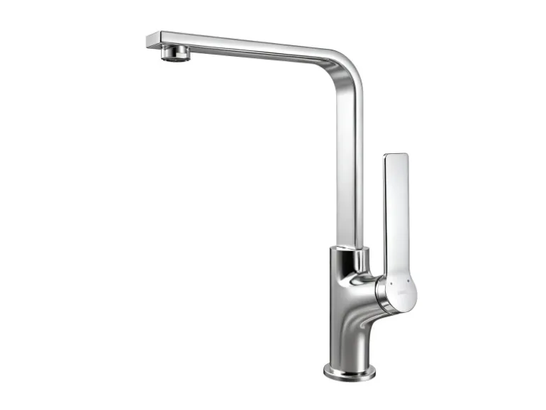 Emke Küchenarmatur Chrom im Ultradünnen Design 30x22x10 cm Küchenarmatur Drehbar Wasserhahn