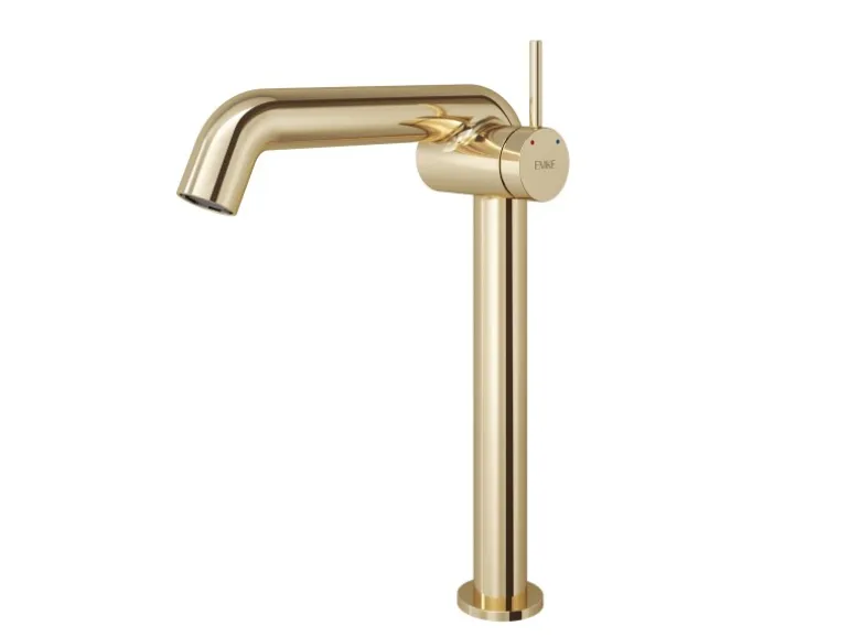 Emke Wasserhahn Bad 332 x 220 x 76 mm Champagnergold Wasserhahn Waschtischarmatur Mischbatterie