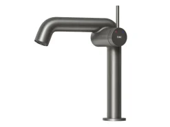 Emke Wasserhahn Bad 222 x 200 x 76 mm Anthrazit Matt Wasserhahn Waschtischarmatur Mischbatterie