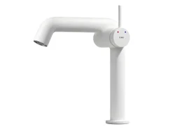 Emke Wasserhahn Bad 222 x 200 x 76 mm Weiß Matt Wasserhahn Waschtischarmatur Mischbatterie