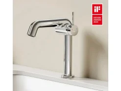 Emke Wasserhahn Bad 222 x 200 x 76 mm Chrom Wasserhahn Waschtischarmatur Mischbatterie