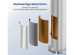 Emke Wasserhahn Waschbeckenarmaturen 335 x 233 x 46 mm Verchromt Mischbatterie Küchenarmatur mit Luftsprudler