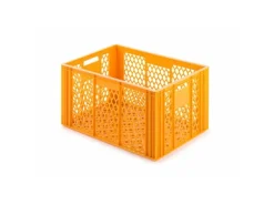 Eurobehälter Bäcker- und Konditorenkasten HxBxT 34,9 x 40 x 60 70 Liter Gelb-Orange Brötchenkiste Sstapelbare Bäckerkiste