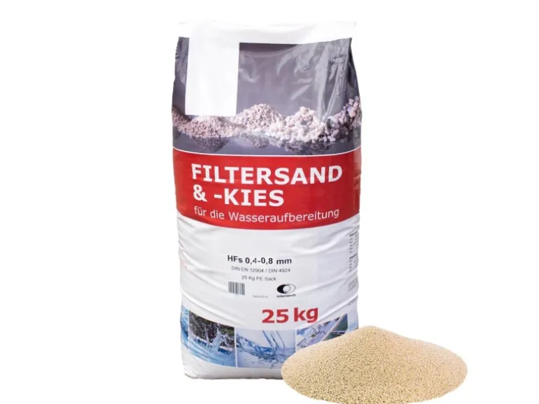 Evolution 25 kg Filtersand Fein 0,4-0,8 mm Körnung für Filteranlage Pool