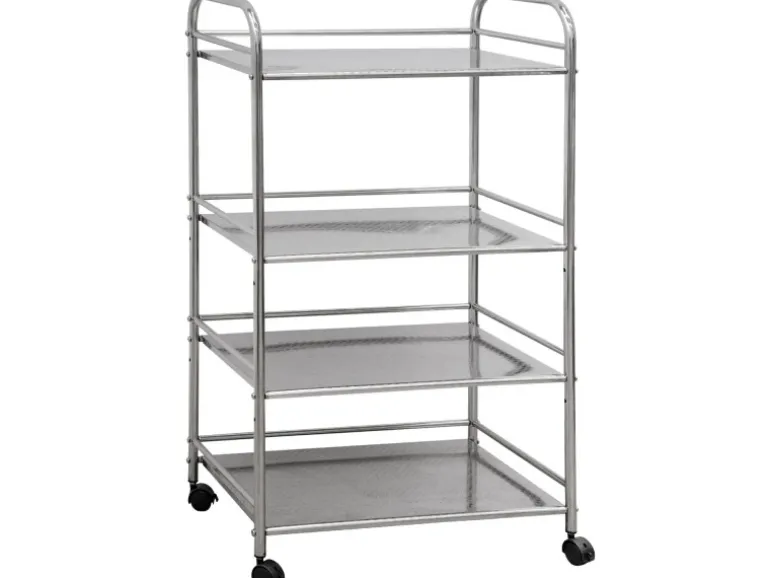 eyepower Servierwagen mit 4 Etagen 60 x 35 x 100 cm