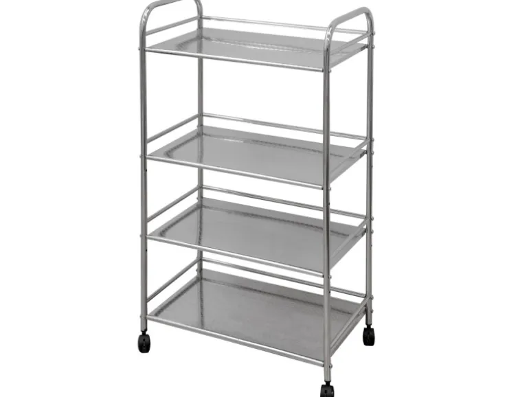 eyepower Servierwagen mit 4 Etagen 60 x 35 x 100 cm