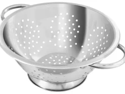 Fackelmann Abseihschüssel Edelstahl Ø 24 cm Silber