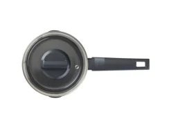 Fackelmann Kochtopf mit Stiel und Deckel Statement 16 cm Keramik