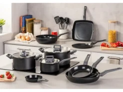 Fackelmann Topf mit Deckel Statement 20 cm Keramik